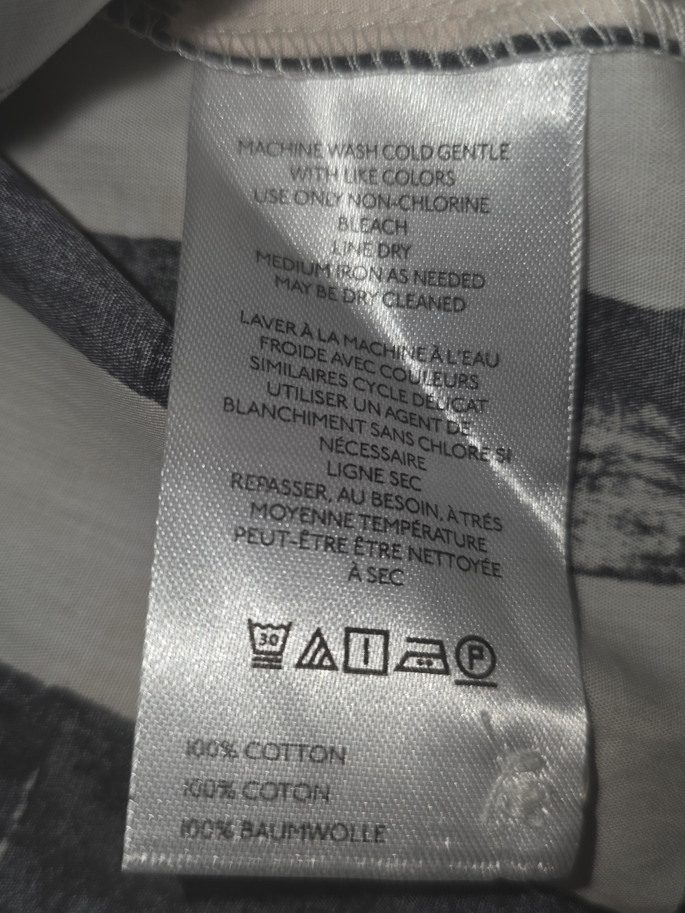 Maeve by Anthropologie Bettina Shirt Dress black/white abstract print, XS NWT - Picture 9 of 9